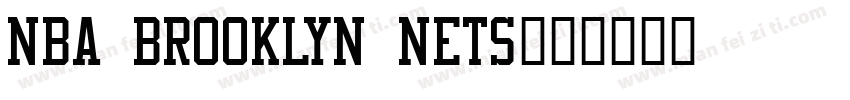 NBA Brooklyn Nets字体转换
